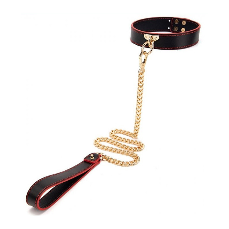 Generique Collier Laisse Maestro Noir et Rouge